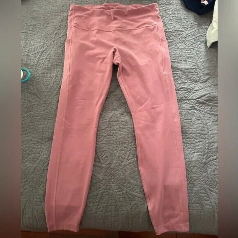 Athleta Ultimate Stash Leggings - Excellent Condition - Large - Pink